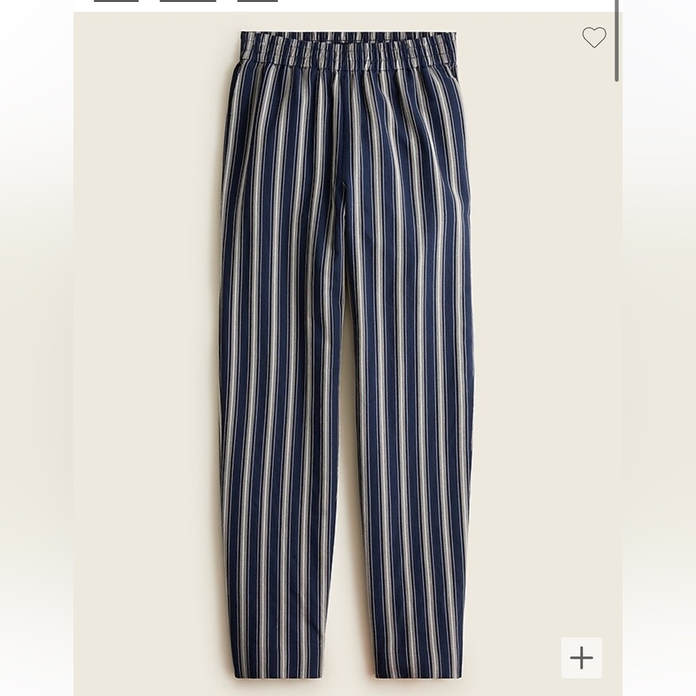 🆕 JCrew Pull On Cotton Blend Striped Pant 🆕